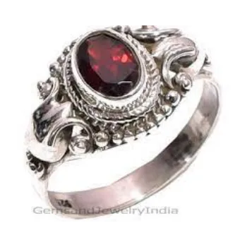 Creative Silver Gemstone Ring 